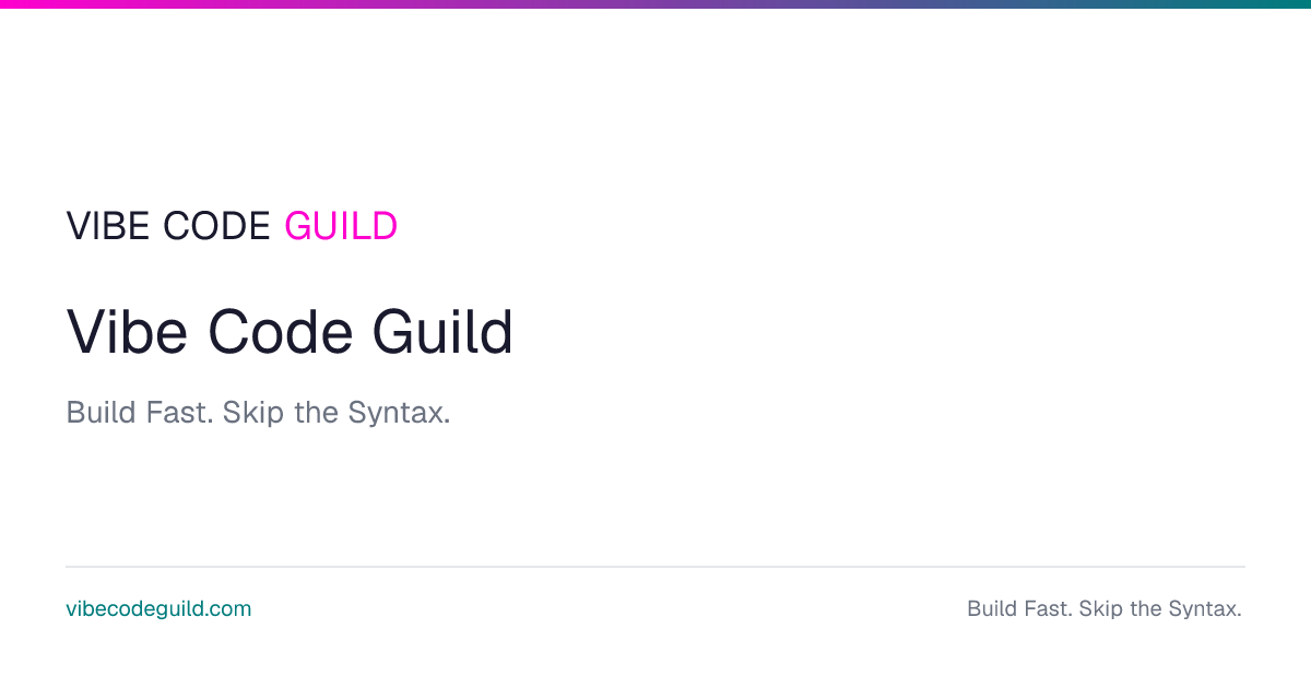 Vibe Code Guild channel